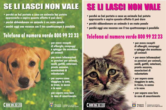 Gli animali non si abbandonano